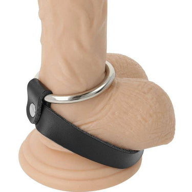 Anello per Pene e Testicoli in Metallo Nero - Maggiore Durata Erezioni